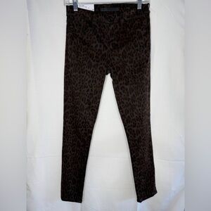 Joe's Jeans The Icon -  Animal Print Mid Rise Skinny Ankle. Size 25